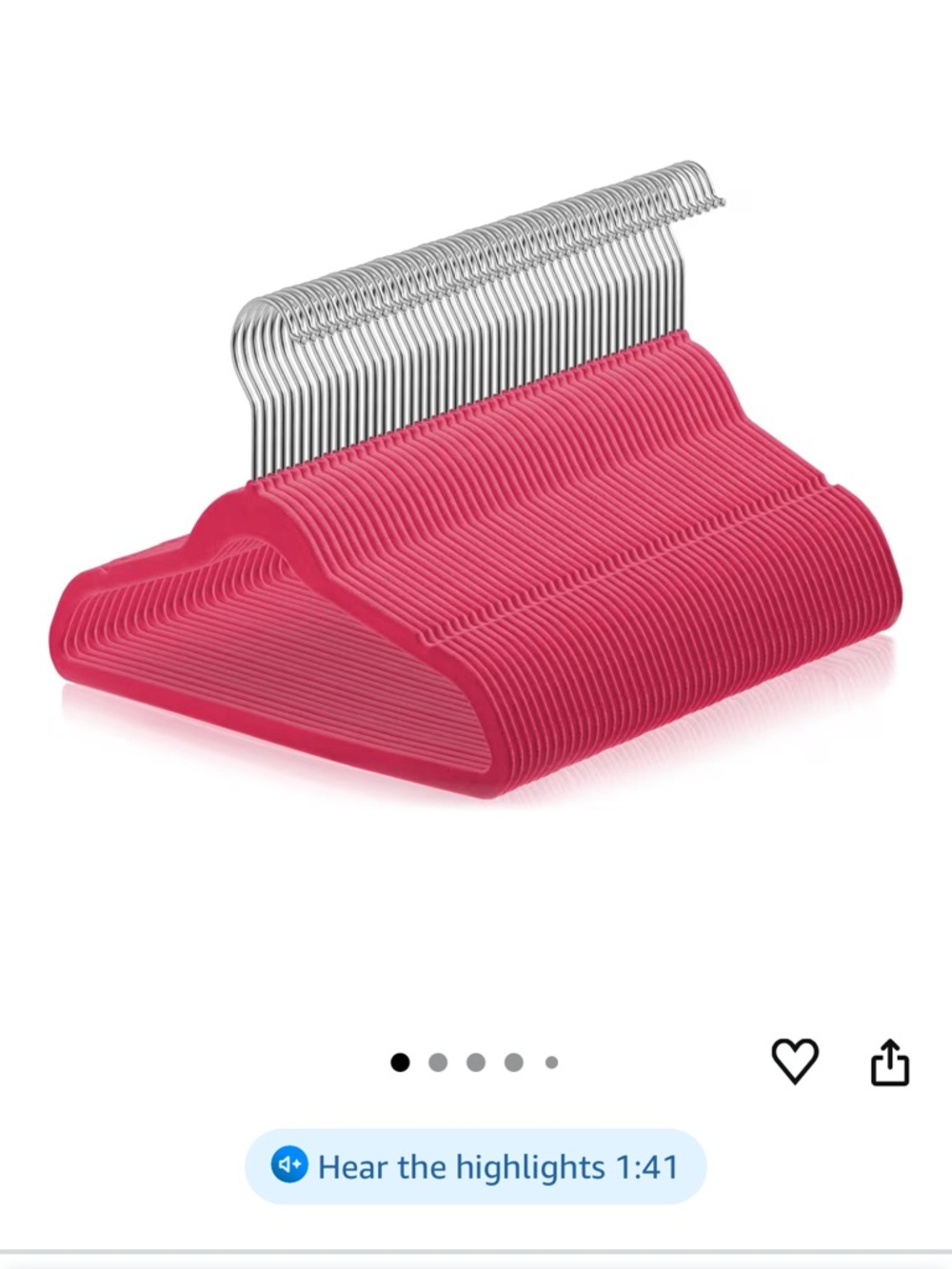 Hot pink felt hangers bundle